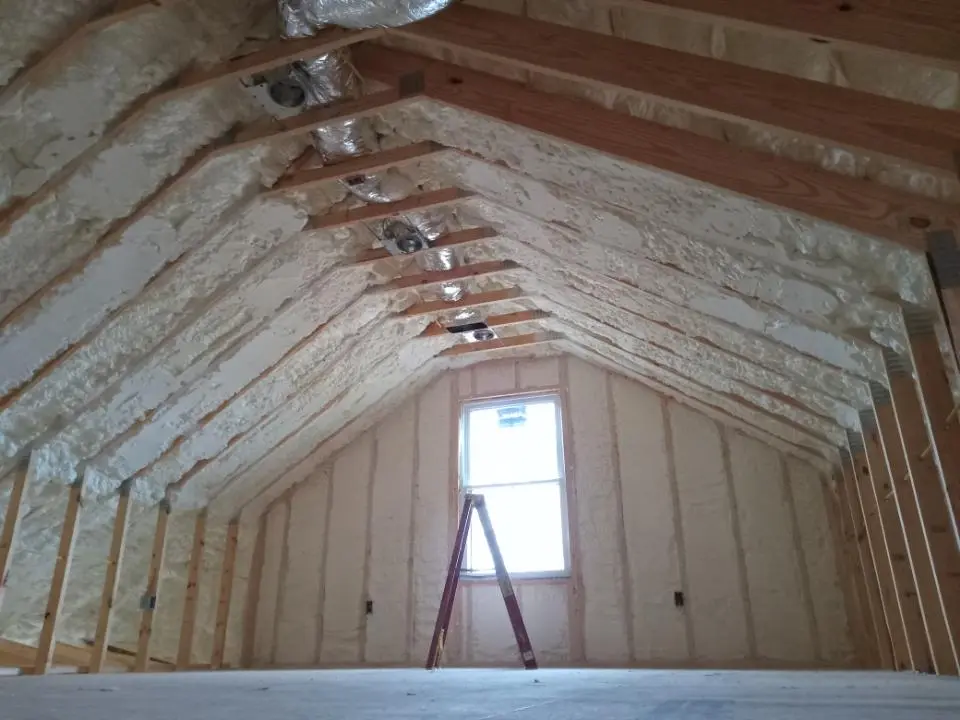 Spray foam roofing application for Crawl Space Insulation project in Estacada